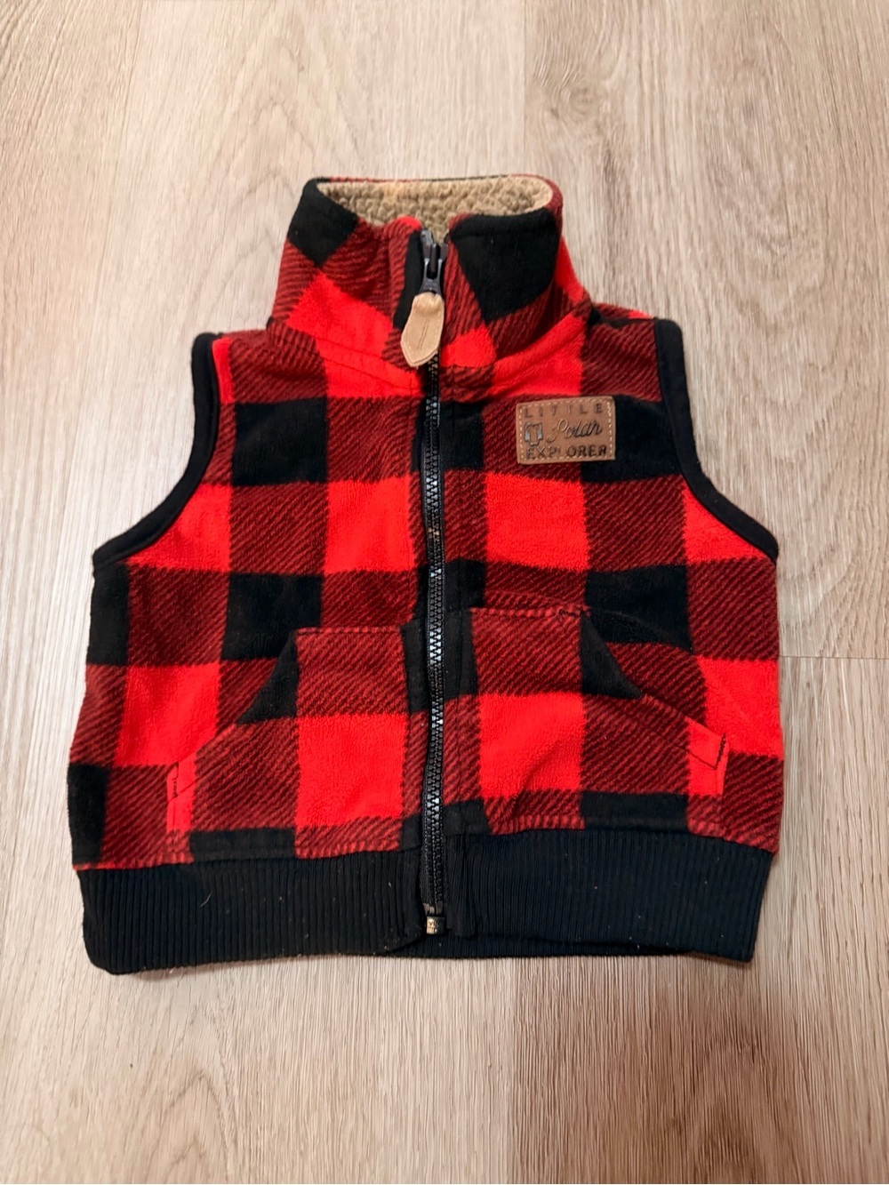 Carter’s For Boys Baby Vest 0-3M | Red Black Dress Vest